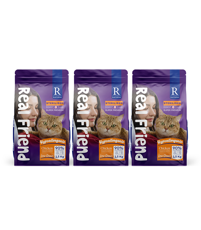 Digest Care Tavuklu Kısırlaştırılmış Kedi Maması 1,5 Kg x 3 Digest Care Tavuklu Kısırlaştırılmış Kedi Maması 1,5 Kg x 3 - Görsel 1