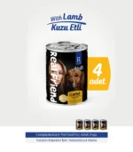 Real Friend Adult Kuzu Etli Parça Etli Soslu Yetişkin Köpek Konservesi 400 Gr