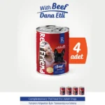 Real Friend Adult Dana Etli Parça Etli Soslu Yetişkin Köpek Yaş Maması 400 Gr