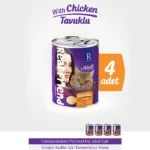 Real Friend Yetişkin Kedi Maması Tavuklu Parça Etli Soslu Konserve 400 Gr