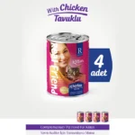 Real Friend Yavru Kedi Maması Tavuklu Parça Etli Soslu Konserve 400 Gr
