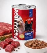 Real Friend Adult Dana Etli Parça Etli Soslu Yetişkin Köpek Yaş Maması 400 Gr - Görsel 3