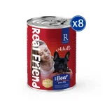 Real Friend Adult Dana Etli Parça Etli Soslu Yetişkin Köpek Yaş Maması 400 Gr
