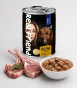 Real Friend Adult Kuzu Etli Parça Etli Soslu Yetişkin Köpek Konservesi 400 Gr - Görsel 3