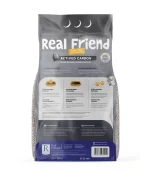 Real Friend Aktif Karbonlu Süper Premium % 100 Doğal Kedi Kumu 10 Lt - Görsel 2