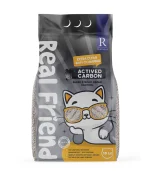 Real Friend Aktif Karbonlu Süper Premium % 100 Doğal Kedi Kumu 10 Lt