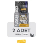 Real Friend Aktif Karbonlu Süper Premium % 100 Doğal Kedi Kumu10 Lt x 2