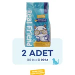 Real Friend Marsilya Sabun Kokulu Süper Premium %100 Doğal Kedi Kumu 10 Lt x 2