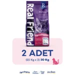 Derma Care Yetişkinler İçin Tam Ve Dengeli Somonlu Kedi Maması 15 Kg x 2