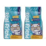 Real Friend Marsilya Sabun Kokulu Süper Premium %100 Doğal Kedi Kumu 10 Lt x 2