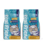 Real Friend Marsilya Sabun Kokulu Süper Premium %100 Doğal Kedi Kumu 10 Lt x 2