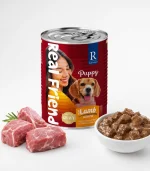Real Friend Yavru Köpek Yaş Maması Kuzu Etli Parça Etli Soslu 400 Gr - Görsel 3