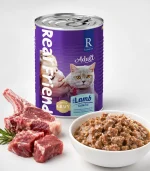 Real Friend Yetişkin Kedi Maması Kuzu Etli Parça Etli Soslu Konserve 400 Gr - Görsel 3
