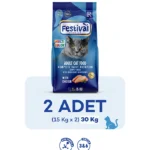 Festival Yetişkin Kedi Maması Tavuklu Renkli - 15 Kg x 2