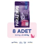 Derma Care Yetişkinler İçin Tam Ve Dengeli Somonlu Kedi Maması 1,5 Kg x 8