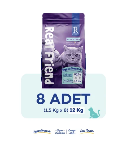 Urinary Care Kısırlaştırılmış Yetişkin Kediler İçin Tam Ve Dengeli Somonlu Kedi Maması x 8